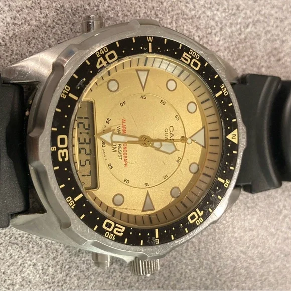 Vintage Casio Arnie, AMW-320, new battery, works great, rubber strap - Picture 6 of 7